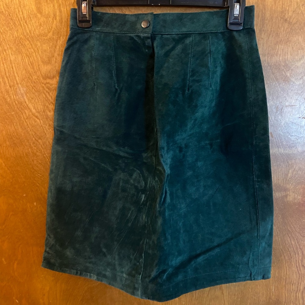 Capezio Dark Green Velvet Skirt